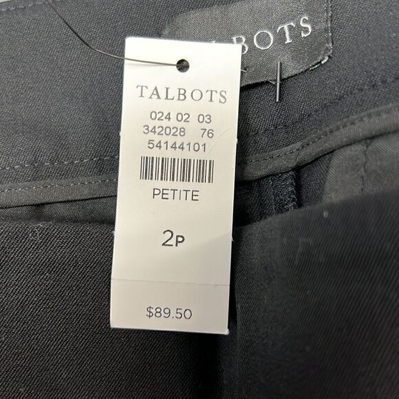 Talbots Chatham Ankle Fit higher waisted w side zip black pants - Picture 6 of 13